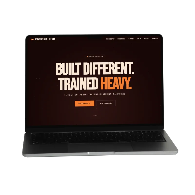 Heavy Weight Lineman utility services website built by Ghosxt