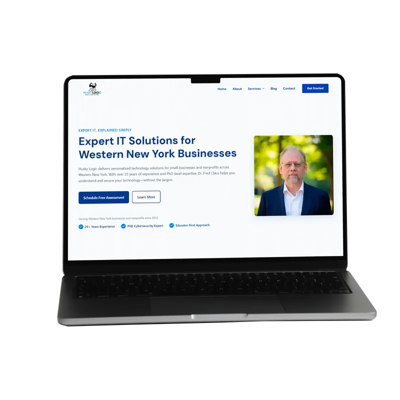 Husky Logic technology consulting website built by Ghosxt
